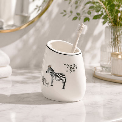 White Bathroom Accessories Set