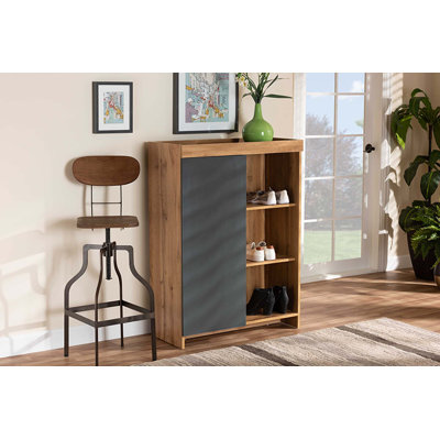 Merrick 12 Pair Shoe Storage Cabinet
