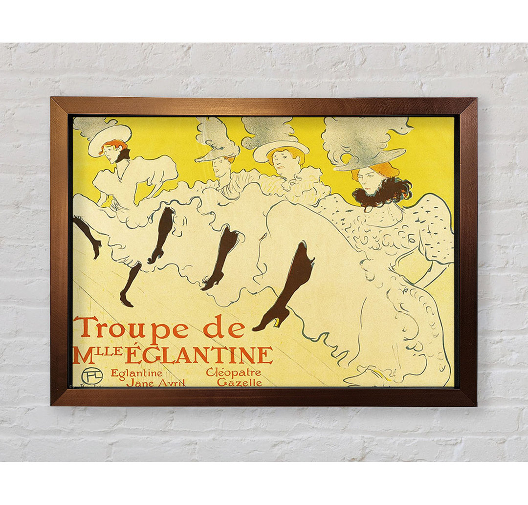 Toulouse Lautrec La Troup De Mlle Elegant Poster 1895 Gerahmter Druck