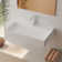 Cpingao 23.5'' Solid Surface Rectangular Bathroom Sink with Overflow