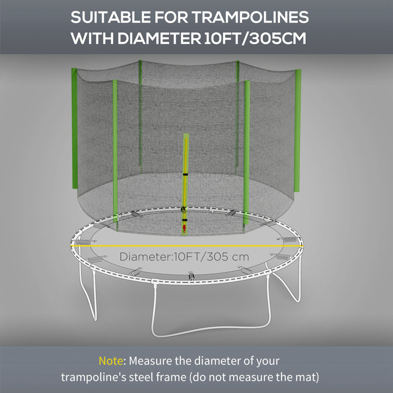Trampoline Replacement Net, Green