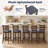 Japhet Upholstered Linen Counter Stool with Solid Wood Frame-619348140