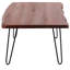 Table basse Acacia Live Edge avec pieds en épingle à cheveux