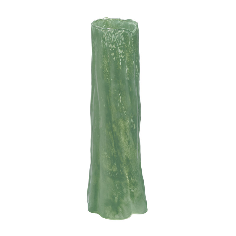 Sequoia Handmade Glass Table Vase, Large, Green