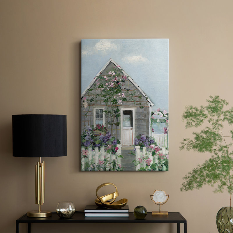 Coastal Cottage I -Gallery Wraraped Cavas, H 12 po x l 8 po