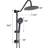 Matte Black Metal Shower System With 10" Rain And Handheld - Relaxing Atmosphere Head Enhance Satisfaction