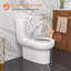 Toilette monobloc à fixation au sol allongée à double chasse 1/1 / 1,6 gallons GPF (siège inclus)