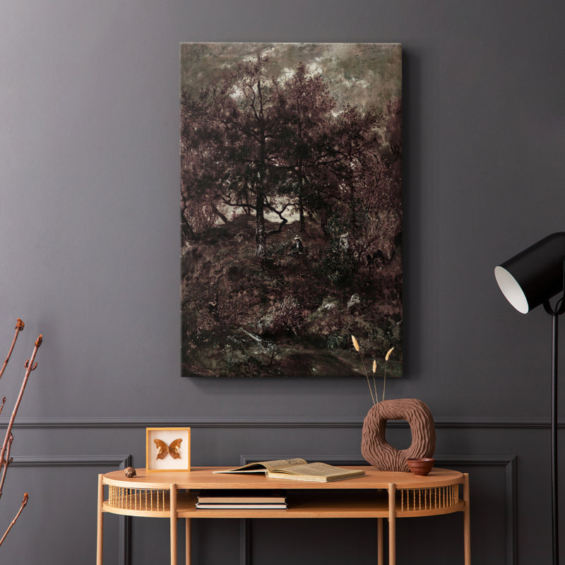 Paysage rétro CIV - galerie enveloppée Cavas, H 48 po x l 32 po