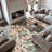 Beige Multi Garden Floral Area Rug-1023888523