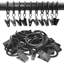 Kbndieu 40 Pack Metal Curtain Rings with Clips, Hat Clothes Clips, Drapery Clips with Rings, Drapes Rings 1.26 In Interior Diameter-1669970401