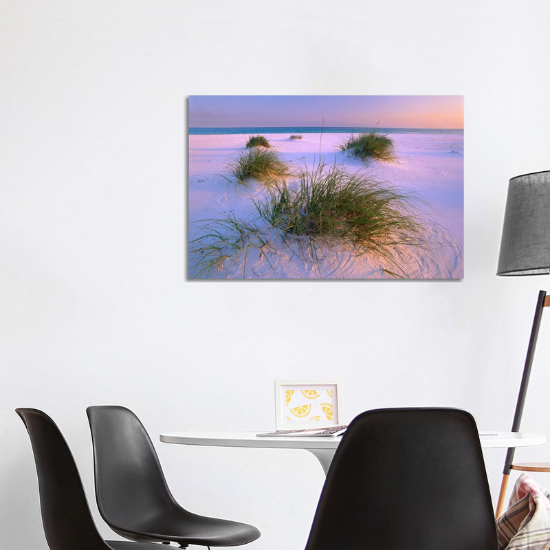 Sea Oats Growing on Beach, Santa Rosa Island, Gulf Islands National Seashore, Florida 1 Piece Wrapped Canvas Wall Art