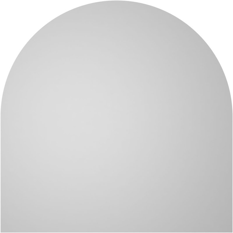 Round Top Surface Mount Signature Urethane Non-Functional Gable Vent Primed Tan, 12" H x 12" W x 1" D