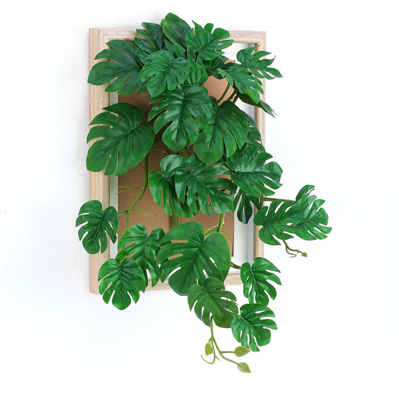 Décoration murale plante artificielle (paquet de 2)