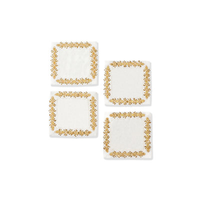 The Aurelia Beaded Cocktail Napkins – Set of 4