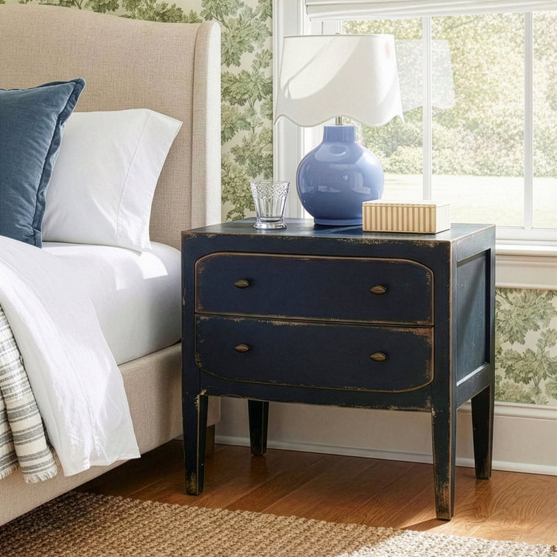 Chamberlain 34'' W Nightstand, Black