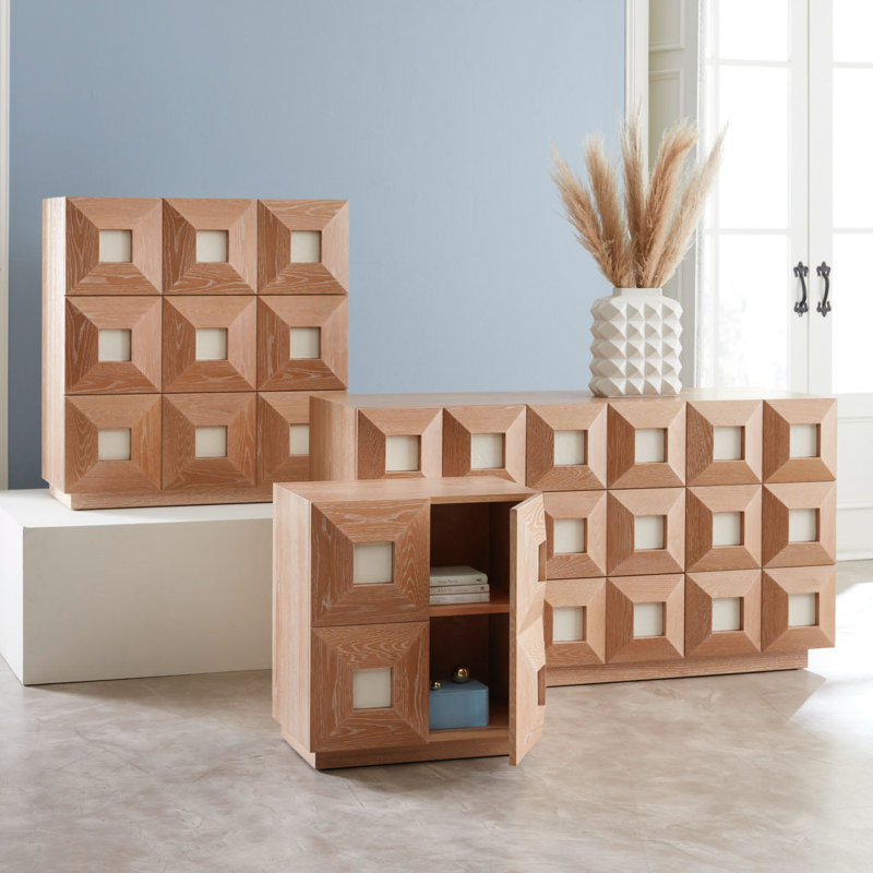Otto Solid Wood Accent Cabinet