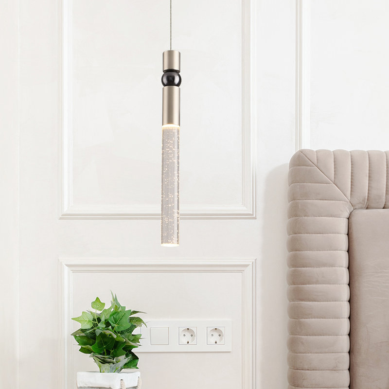 Dage 1 - Light LED Single Pendant, Brushed Nickel