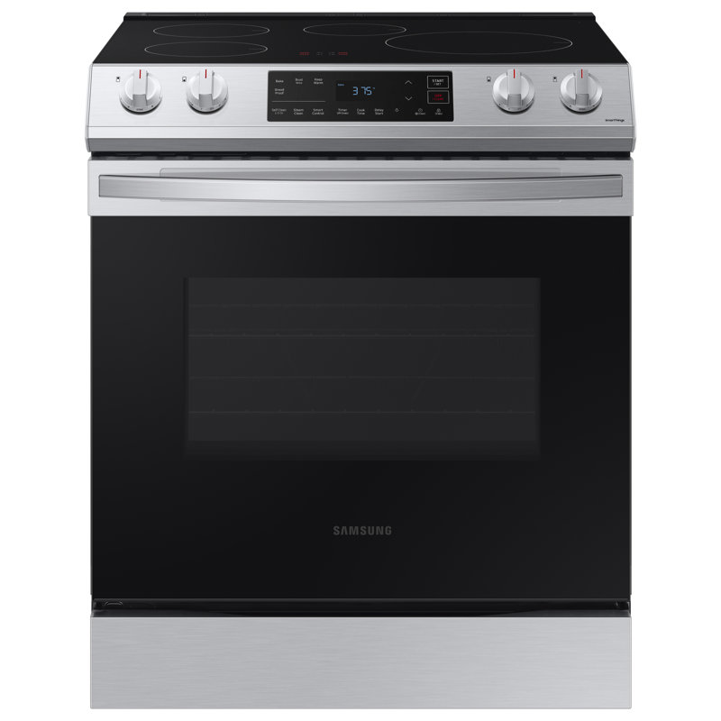 Samsung 6.3 cu. ft. Smart Rapid Heat Induction Slide-in Range, Stainless Steel