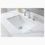 Plateau de meuble-lavabo simple 43 po en blanc avec lavabo
