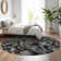 Premium Machine Washable Prisco Black Rug
