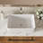 Wenty 14'' Ceramic Rectangular Bathroom Sink