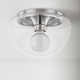 Alexi Single Light Glass Flush Mount