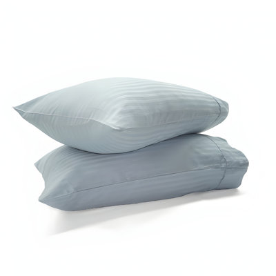 300TC Sateen Cotton Stripe Pillowcases (Set Of 2)