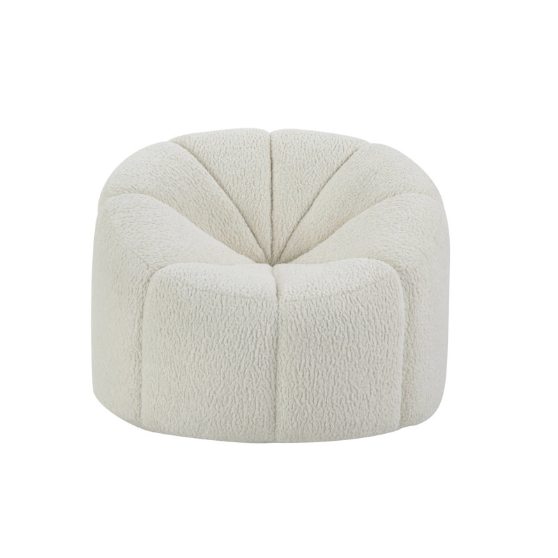 Fauteuil de jeu pivotant blanc - rotation à 360 degrés, siège de soutien, capacité de 220 lb, largeur de siège de 24 po, profondeur de 22 po, hauteur de 17 po, hauteur de dossier de 18 po avec siège pivotant pour une utilisation polyvalente, mousse D28 / d24