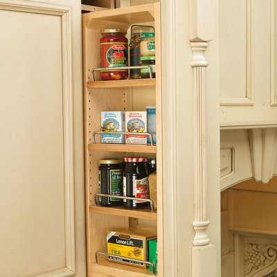 Rev-A-Shelf Pullout Wall Filler Cabinet Wooden Organizer 