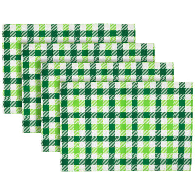 Polyester Plaid Rectangle Placemat