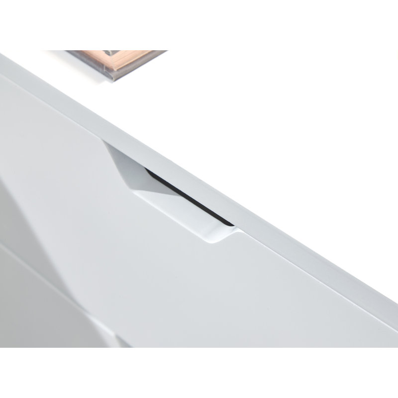 Lalani 40cm W Bedside Table, White