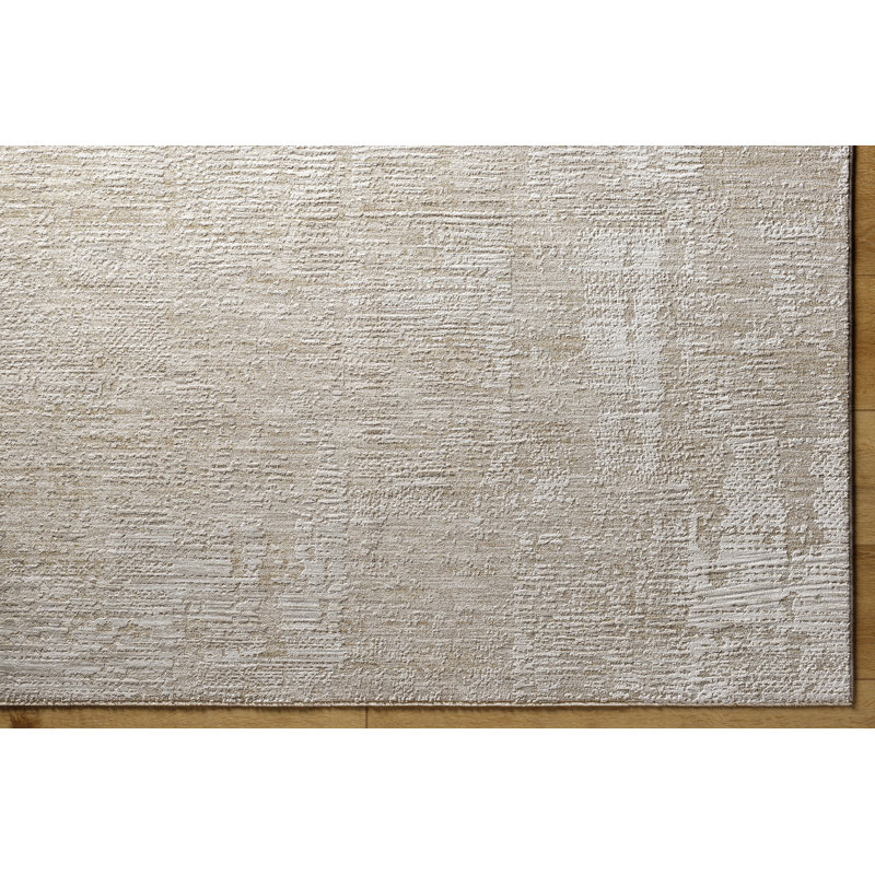 Tapis gris en polyester tissé à la machine Disha, Tapis de couloir 2 pi 8 po x 10 pi