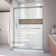 Encore 54" W x 32" D x 78.75" H Semi-Frameless Sliding Shower Door with Base Included