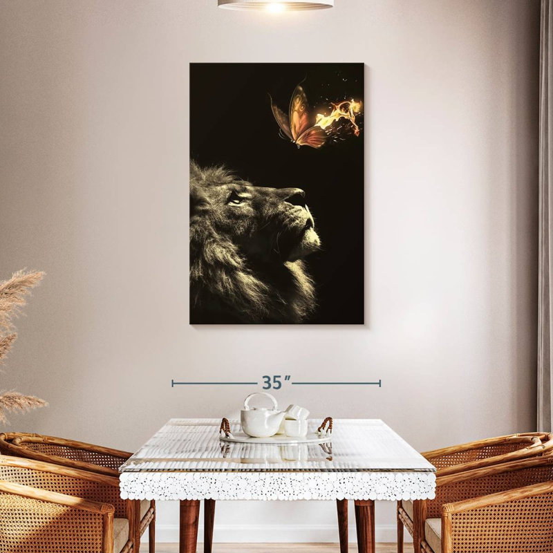 Brampt Lion Butterfly, 45" H x 30" W