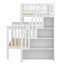 Lit superposé avec escalier de rangement-1143885485