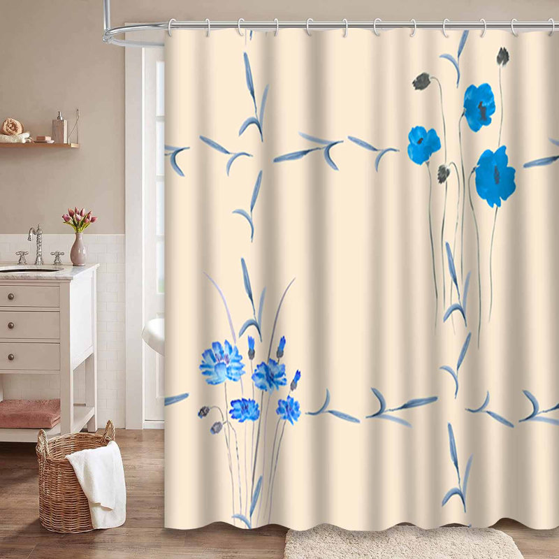 Rideau de douche Wild Flowers, L 72 po x l 78 po