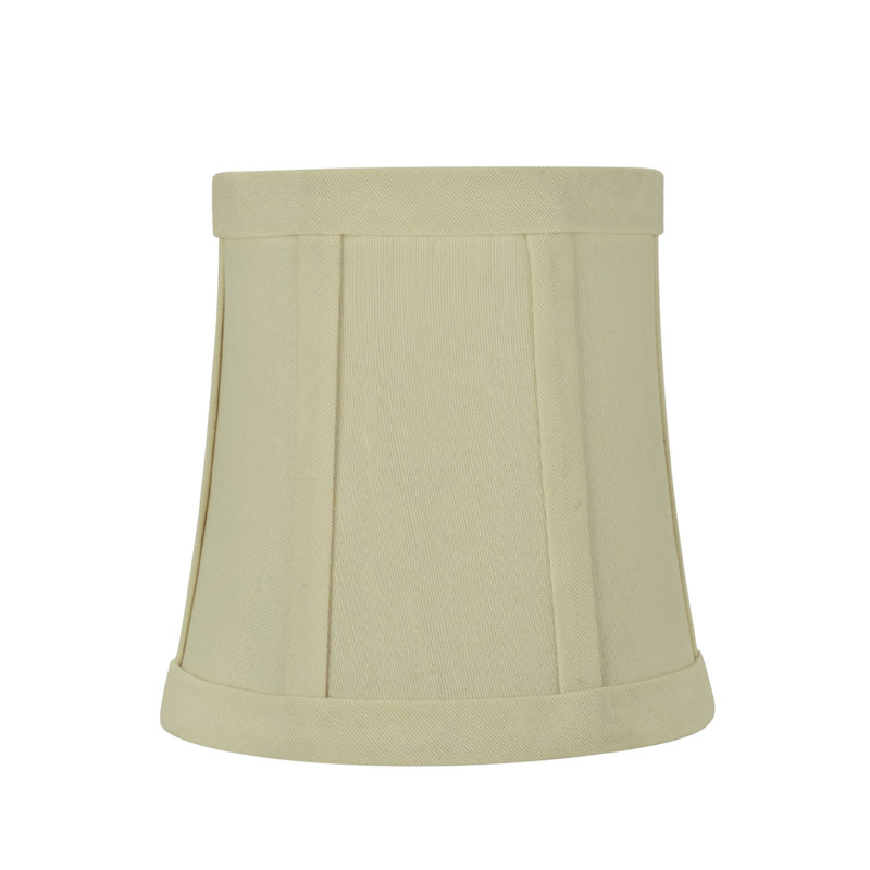 Abat-jour cloche en tissu 5 "H (denim), Beige