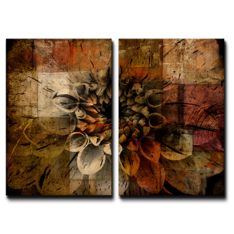 " Daisy " by Tristan Scott 2 - Pieces, 20" H x 32" W, Wrapped Canvas, No Frame
