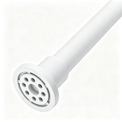 Adjustable 82-123 Inches Heavy Duty Tension Shower Curtain Rod  for Bathroom,Window,White