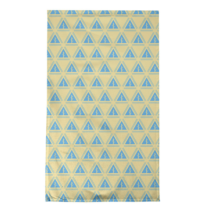 Theo Nath Tea Towel Kitchen Towel, Lemon/Teal, Cotton Twill
