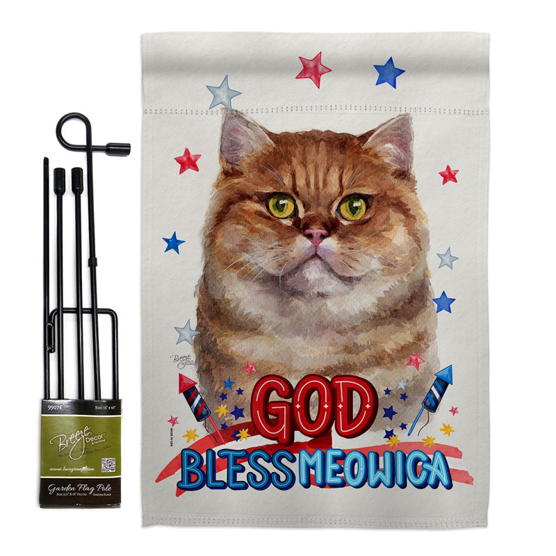 Drapeau de jardin Patriotic British, H 18,5 po x l 13 po