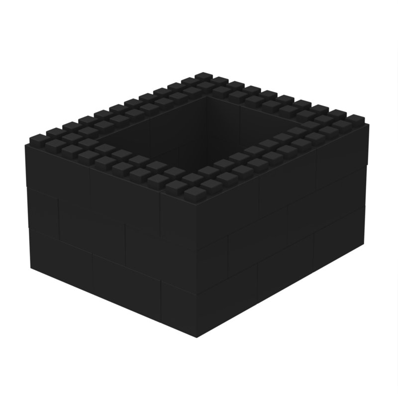 Table basse extensible, Noir