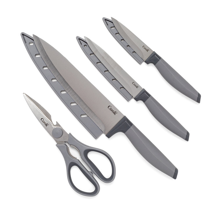 Ecolution 4 Piece High Carbon Stainless Steel Assorted Knife Set