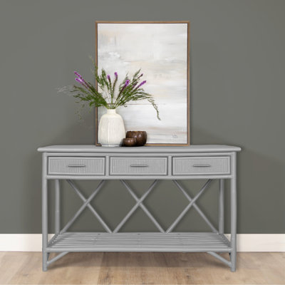Pencil Rattan 54" Wide Console Table