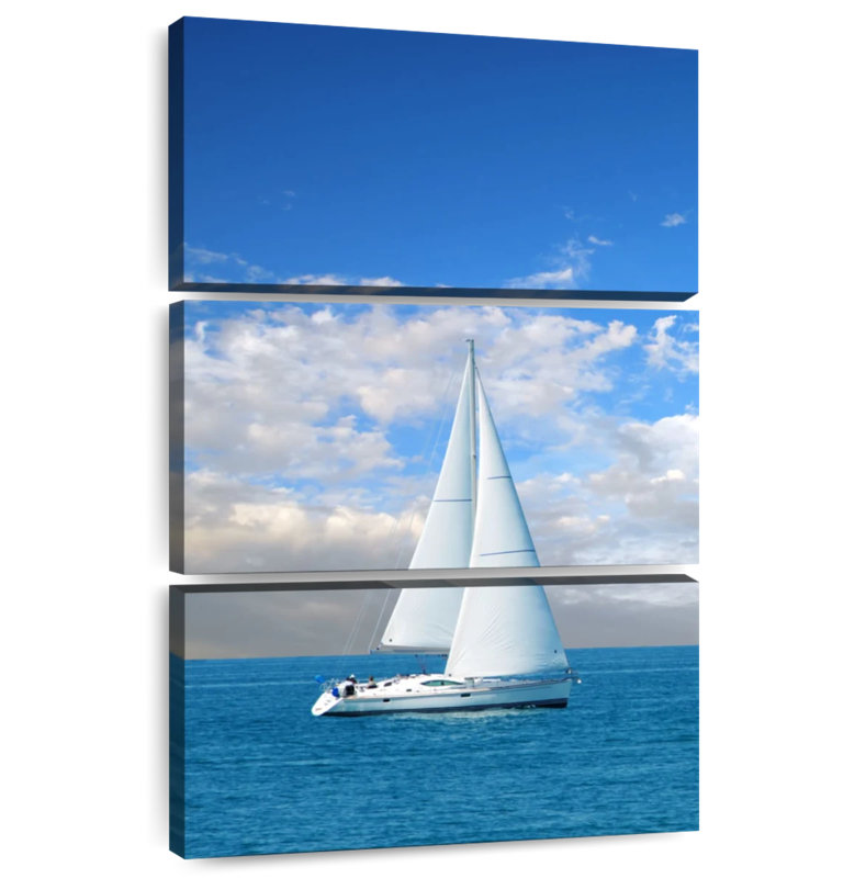 Mehar Modern Sailboat, 32" H x 20" W