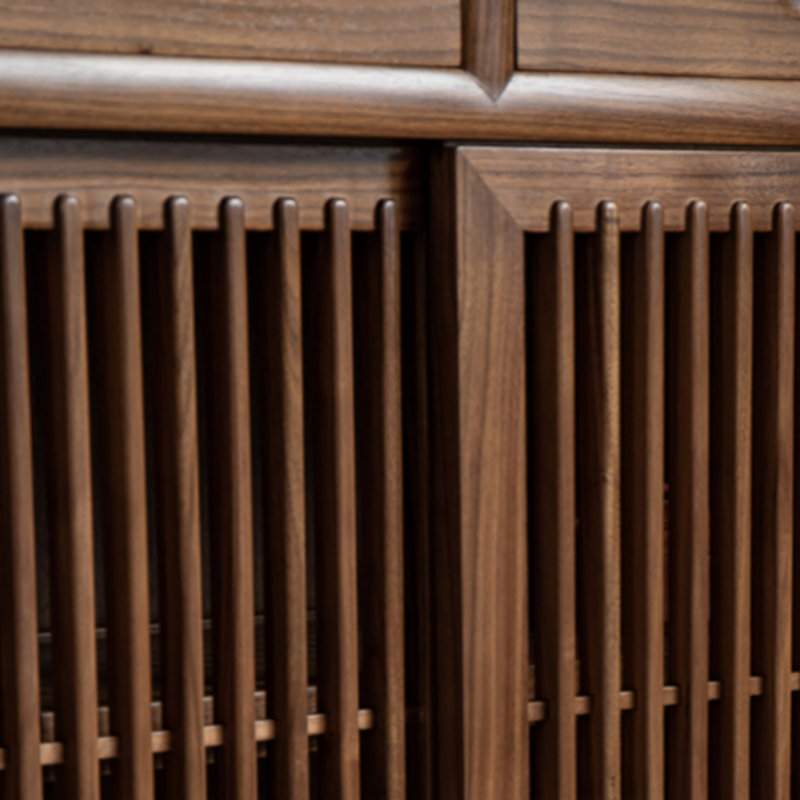 Buffet en bois de noyer noir