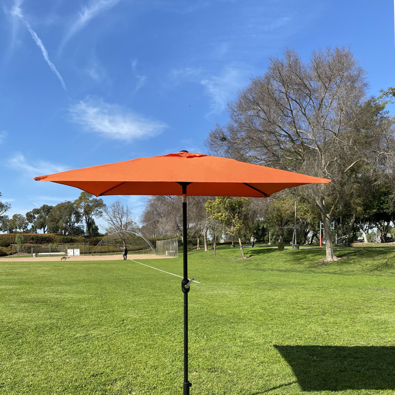 Parasol de marché carré 6 pi 6 po Antonyo, Orange