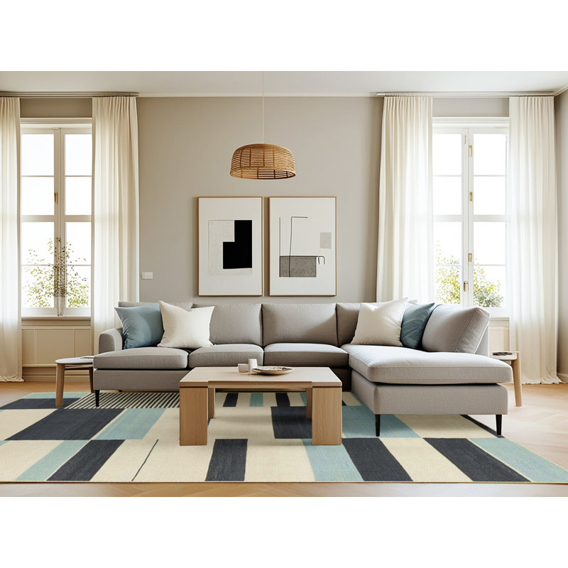 Abstract Indoor Rug, Rectangle 8' x 10'