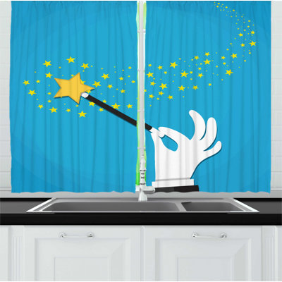 Ruffled Kitchen Curtain
