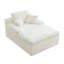 Chaise longue Boneless Cloud avec larges accoudoirs